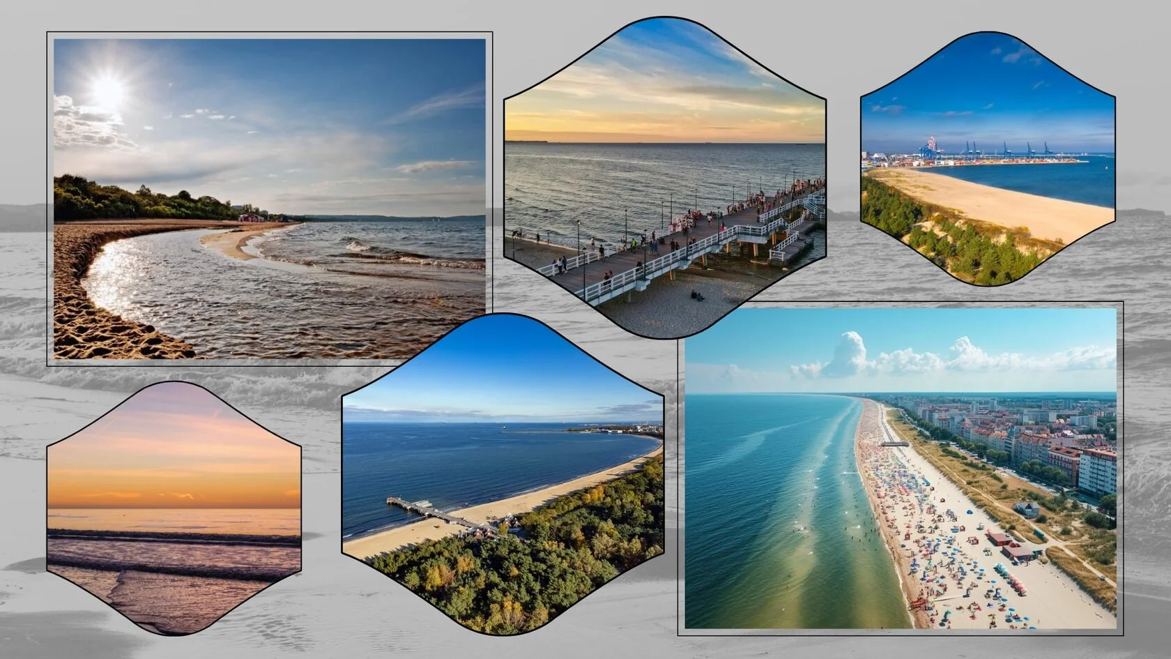 Miejsce na spacer przy morzu w Gdańsku