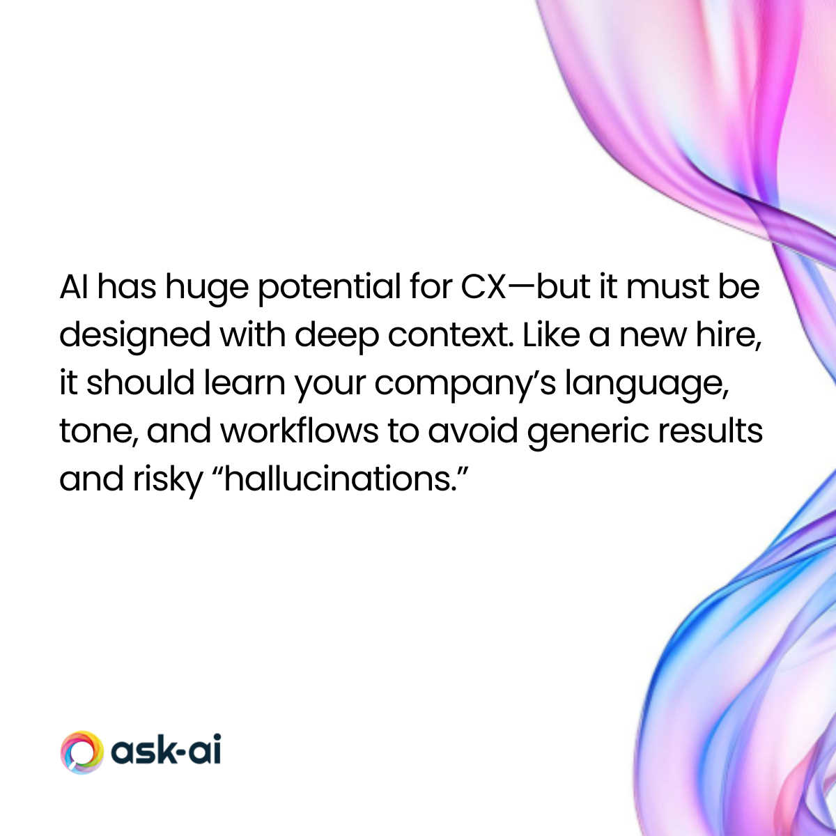 Quote on how CX leaders view the future of AI in CX