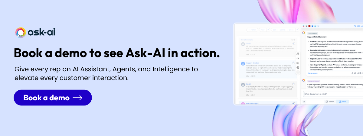 Ask-AI demo banner