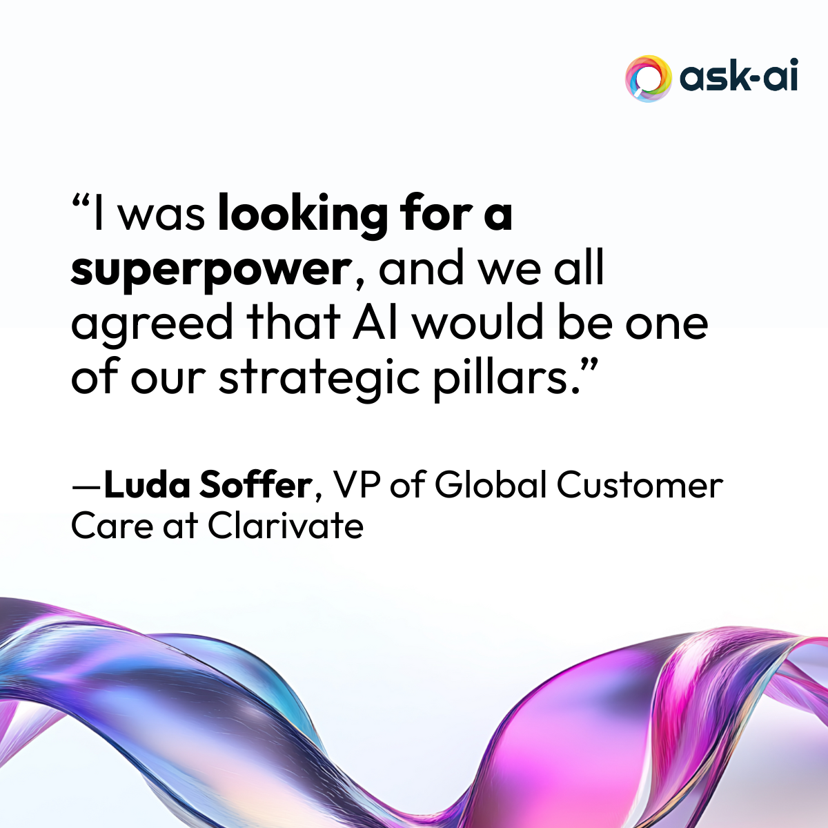 Scaling customer support by using AI as a superpower quote