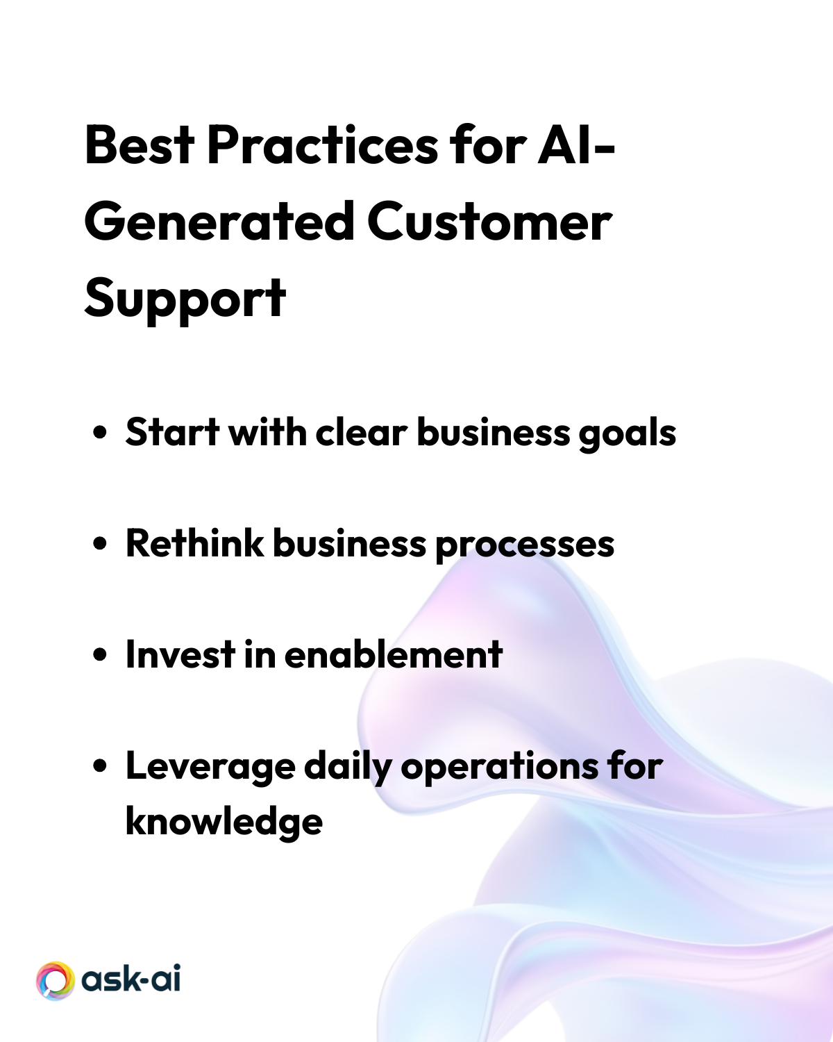Best practices for scaling AI customer support