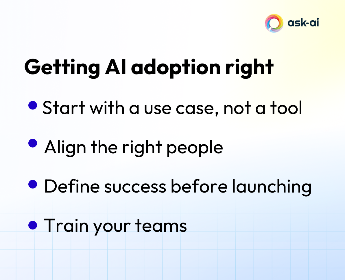 Getting AI adoption right