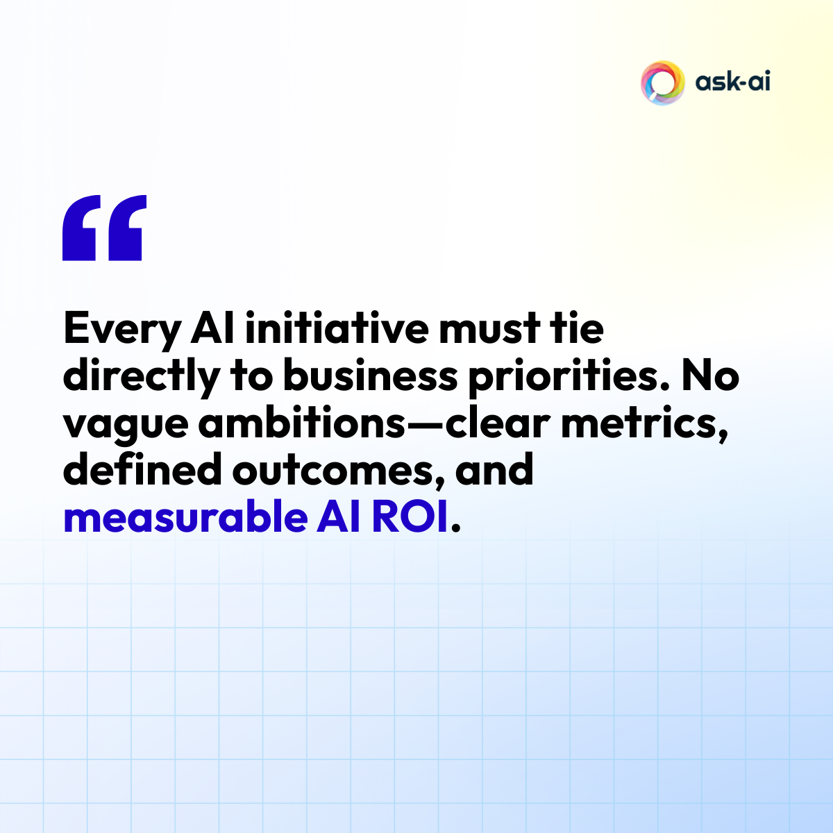 AI ROI quote
