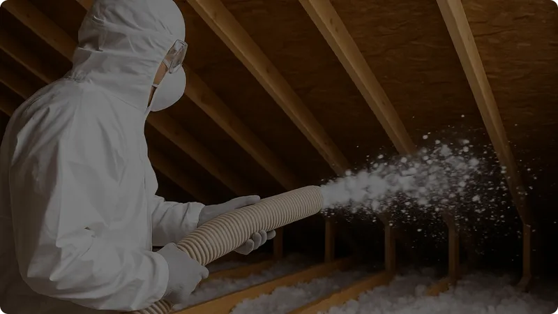 video poster of a person who is adding insulation