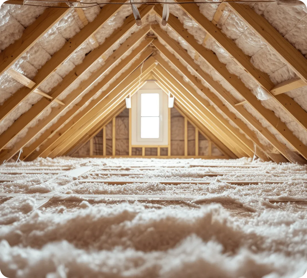 insulation in an attic