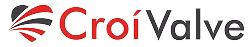 CroíValve company logo with stylized red and black design elements.