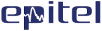 Epitel logo with a heartbeat line integrated into the letter P.