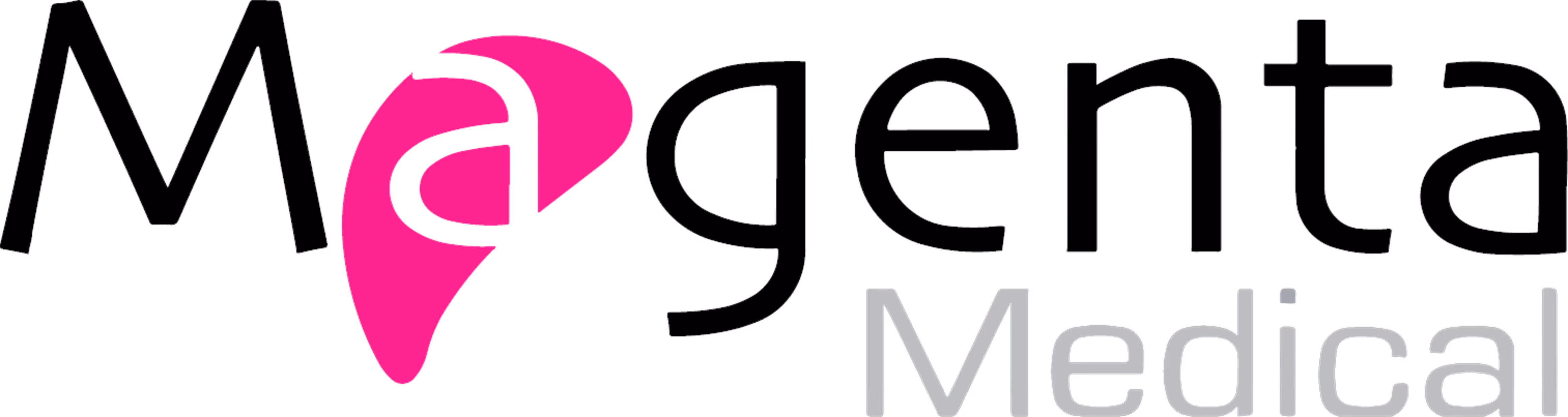 Magenta Medical logo with two magenta circle patterns and the company name in magenta text