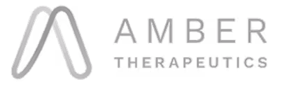 Amber Therapeutics logo with stylized letter A icon.