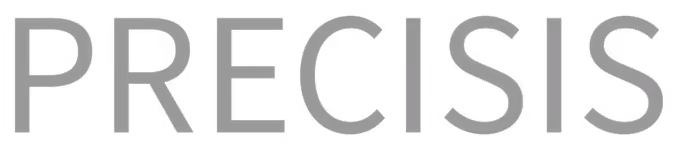 Black outlined word PRECISIS in uppercase letters on a transparent background.
