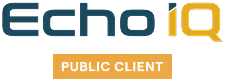 Echo IQ logo with gold Public Client label below it.