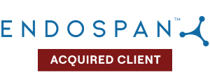 ENDOSPAN company logo with a stylized blue connected nodes symbol.