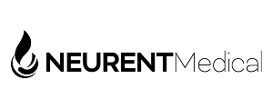Neurent Medical logo with a stylized flame icon.