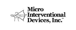 Black background with words from top to bottom: MICRO, INTERVENTIONAL, DEVICES in white text.