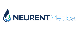 Neurent Medical logo with blue and green stylized drop icon next to the company name.