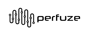 Chemical structure of Perfuze molecule with phenyl rings, nitrogen, oxygen, and bromine atoms.