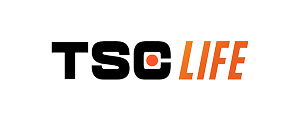 Logo with bold letters TSC and italicized word LIFE.