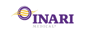 Inari Medical logo with Acquired Client badge below in red.