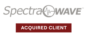 Logo with stylized orange and gray letters, forming a modern, angular design.