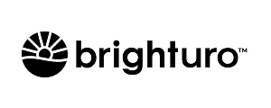 Brighturo logo with a stylized sun and horizon icon next to the word 'brighturo'.