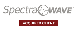 Logo with stylized orange and gray letters, forming a modern, angular design.