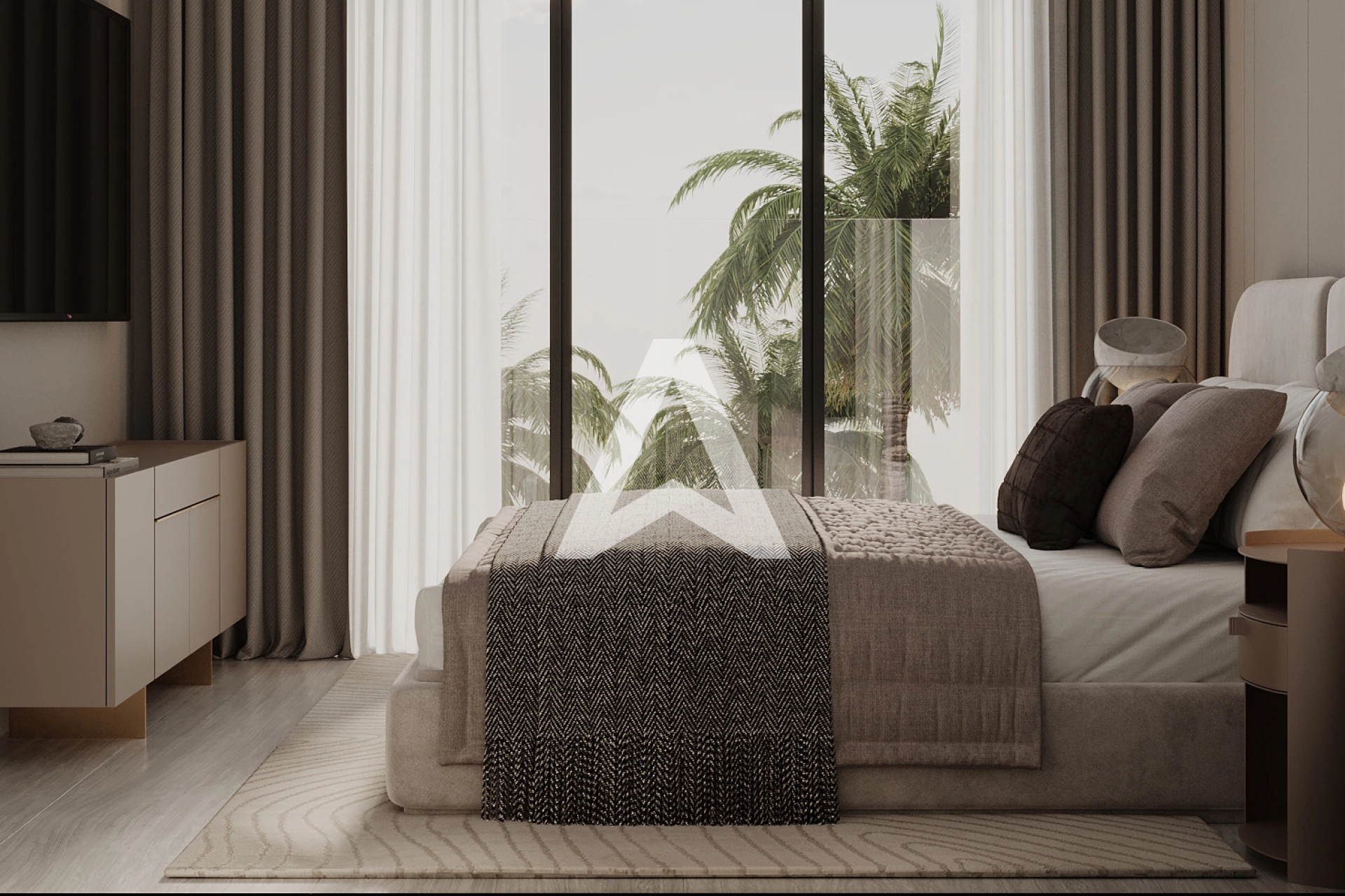 Displayed image from the thumbnail slider