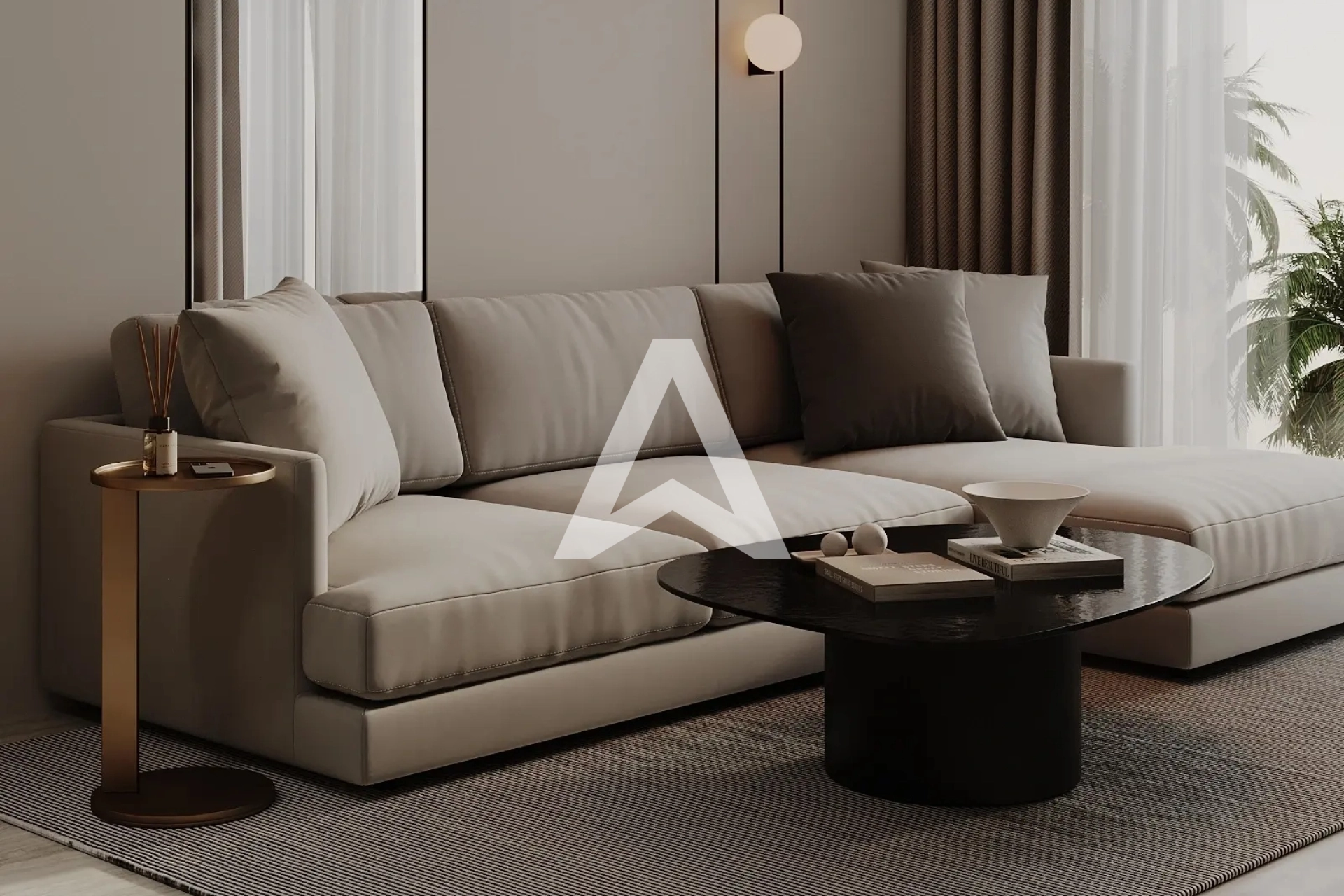 Displayed image from the thumbnail slider