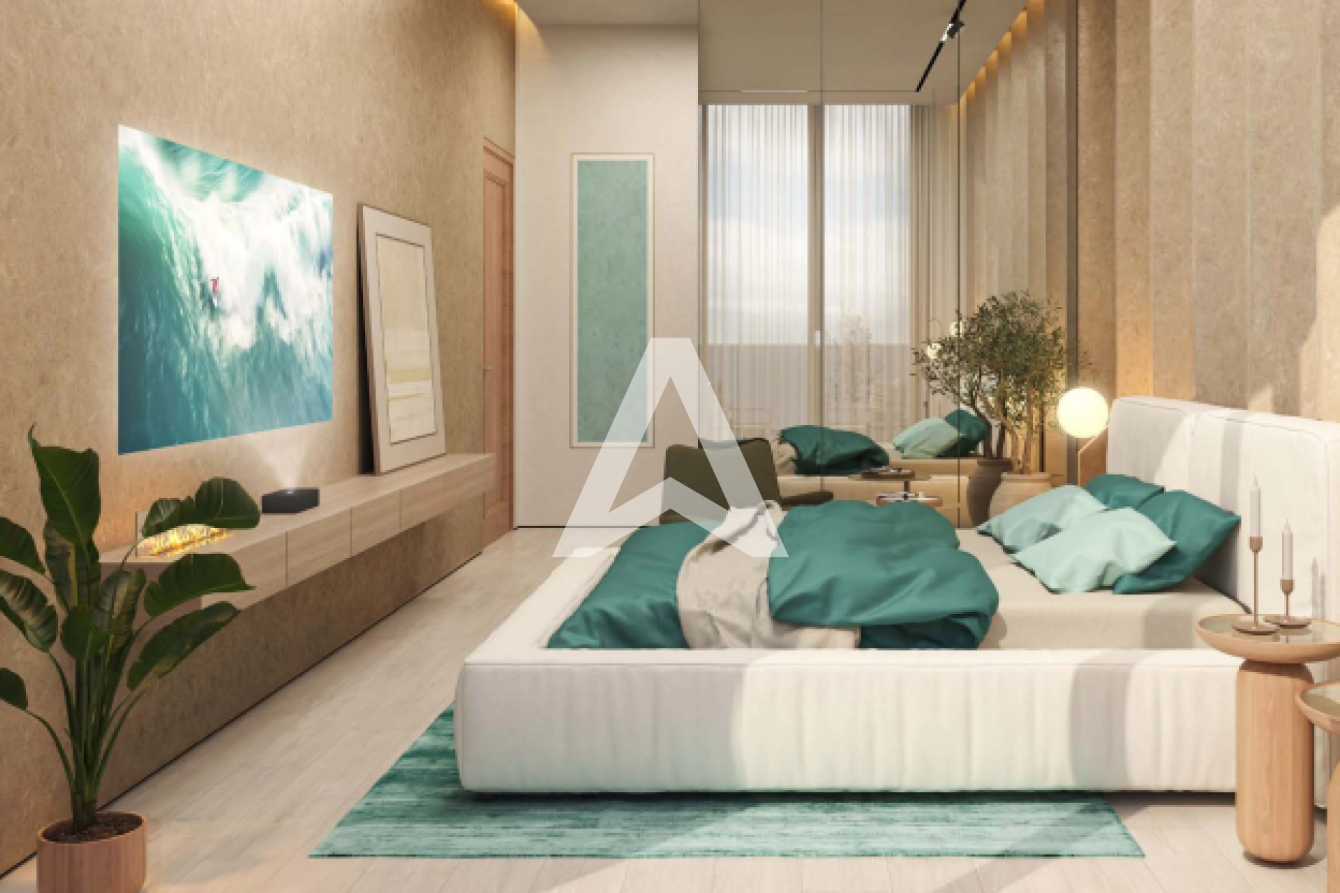 Displayed image from the thumbnail slider