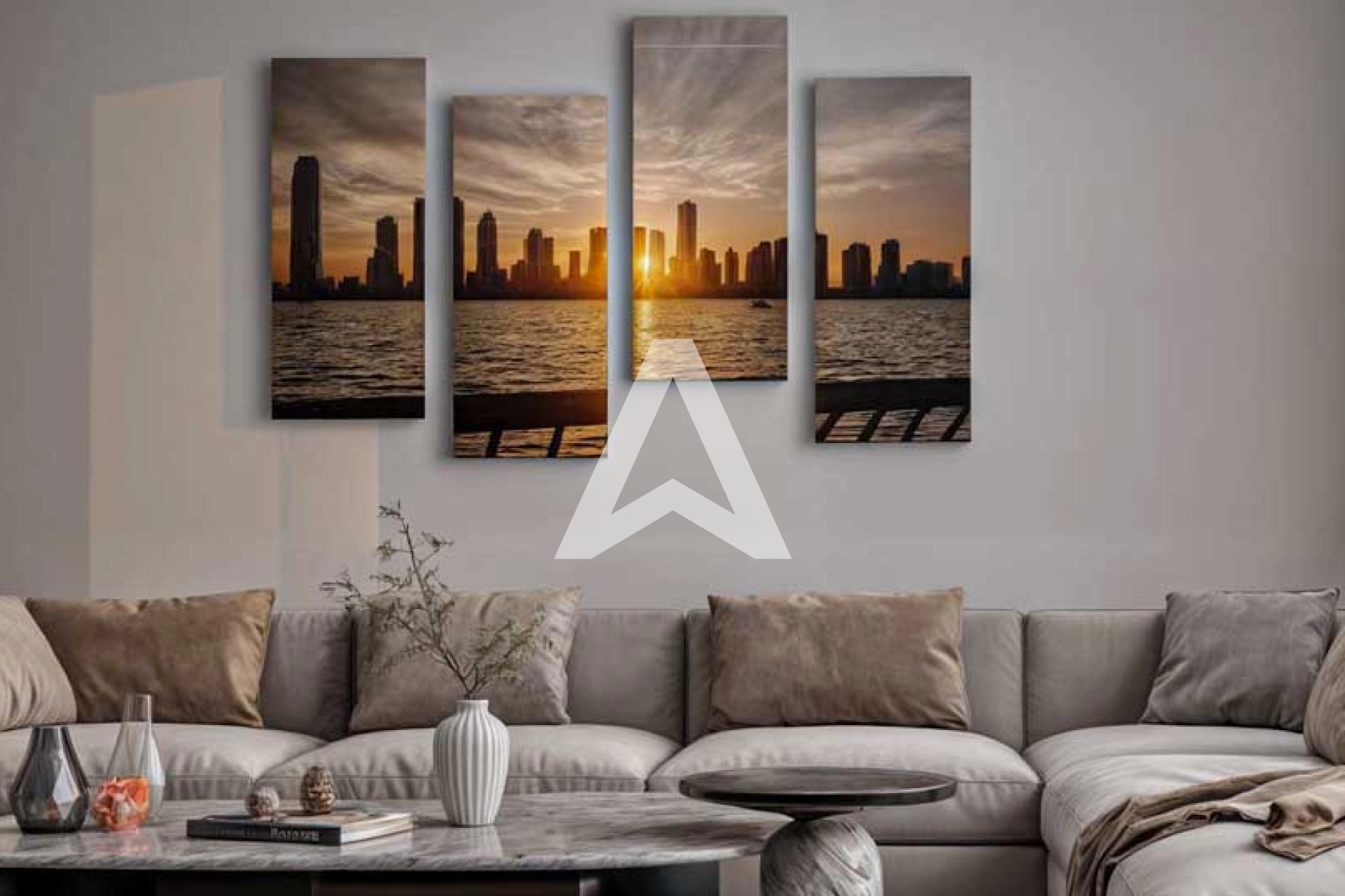 Displayed image from the thumbnail slider