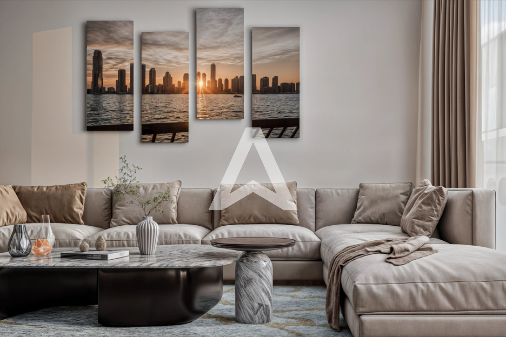 Displayed image from the thumbnail slider