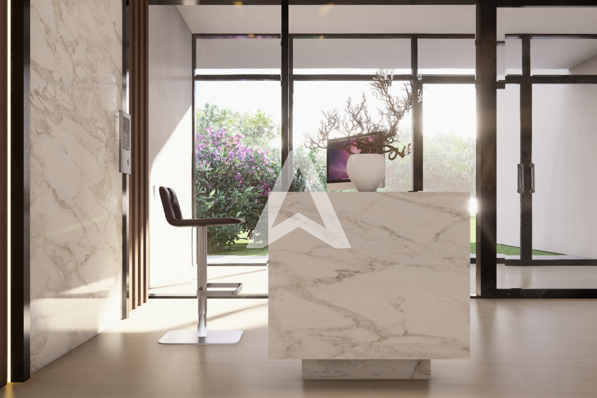 Displayed image from the thumbnail slider