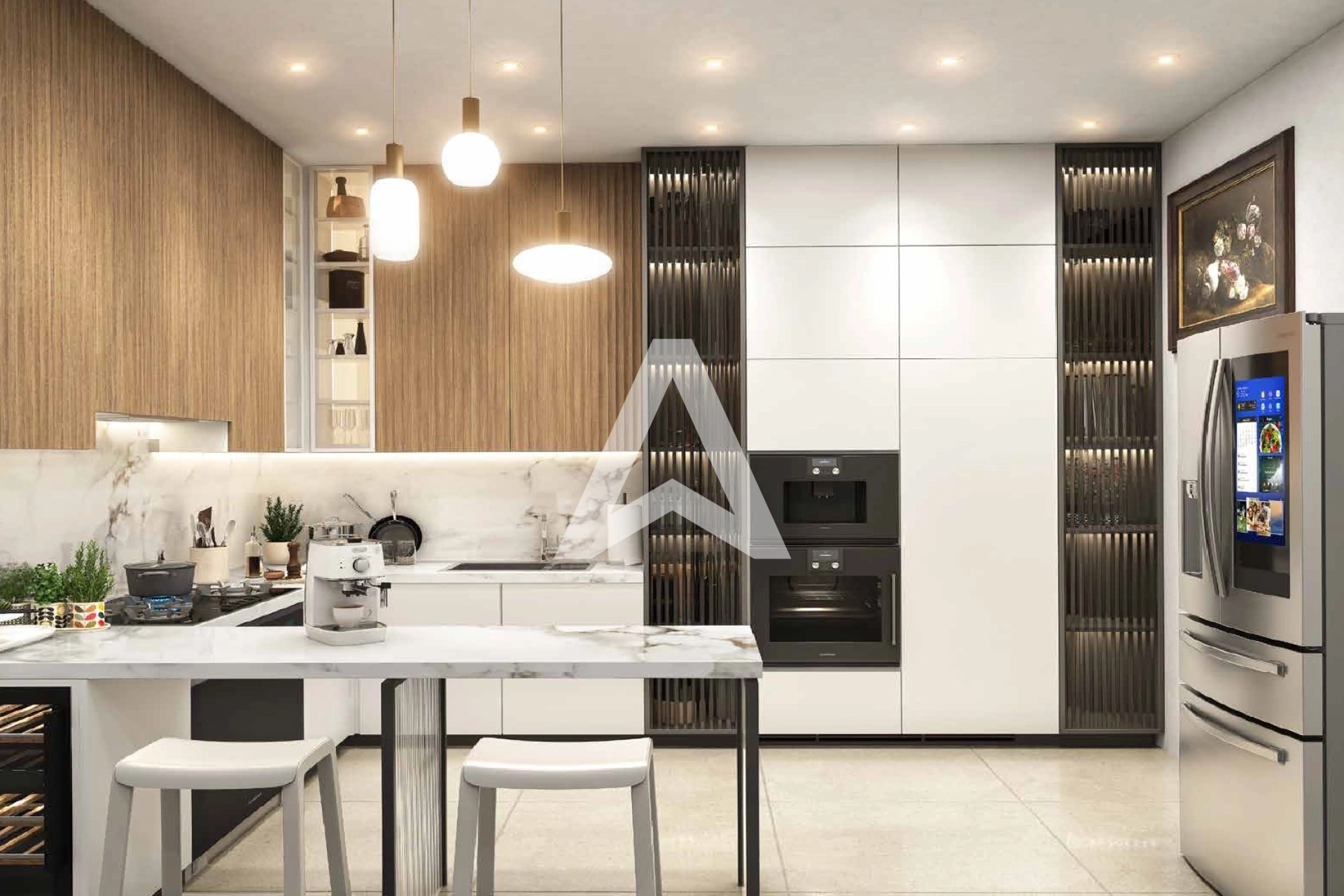 Displayed image from the thumbnail slider