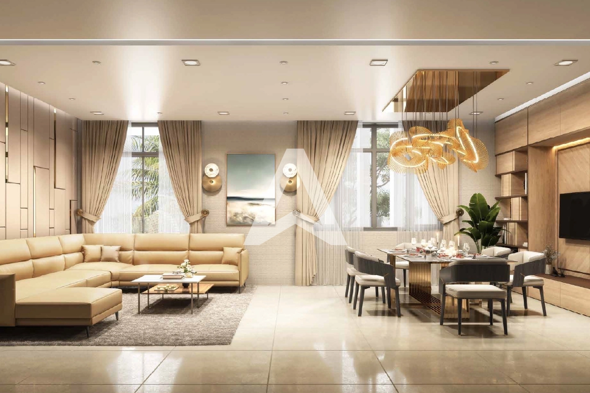 Displayed image from the thumbnail slider