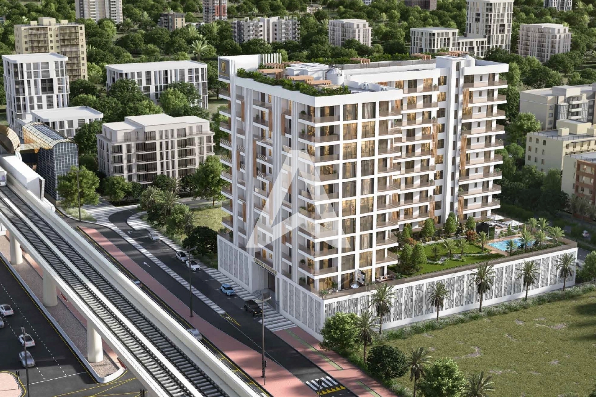 Displayed image from the thumbnail slider