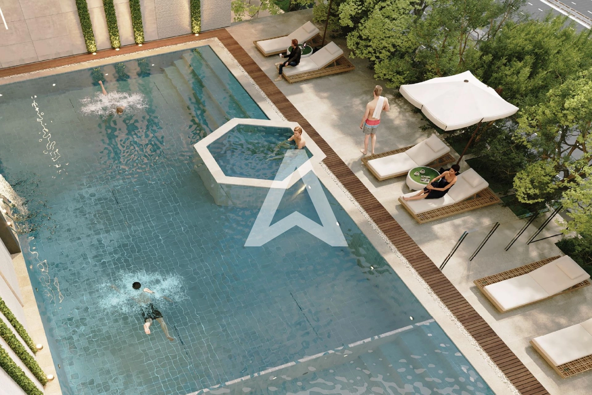 Displayed image from the thumbnail slider