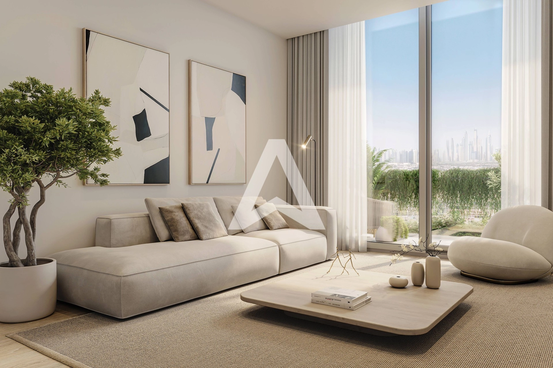 Displayed image from the thumbnail slider