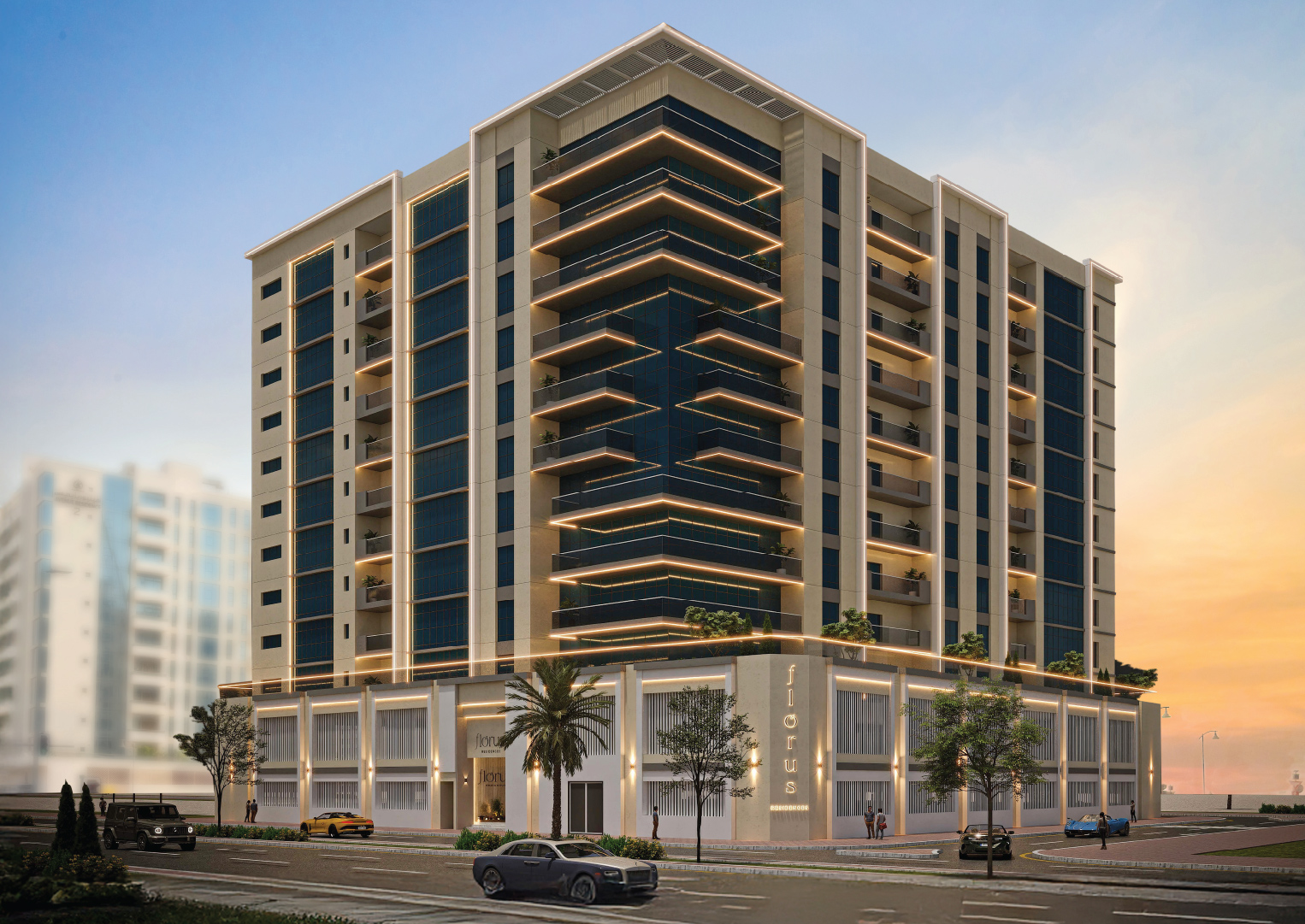 Displayed image from the thumbnail slider