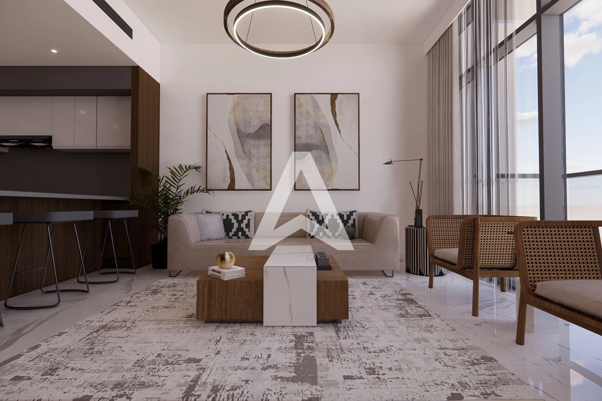 Displayed image from the thumbnail slider