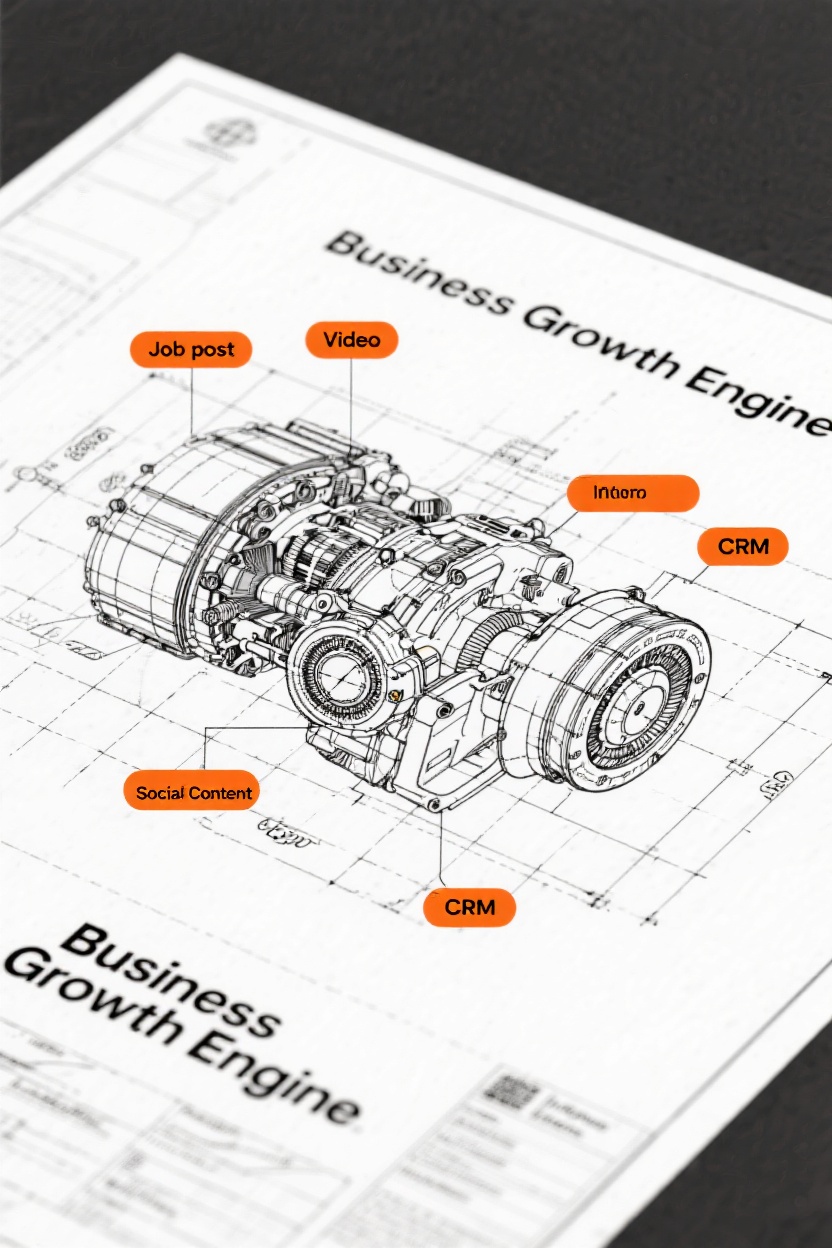 Talent strategy and employer brand as engine schematic