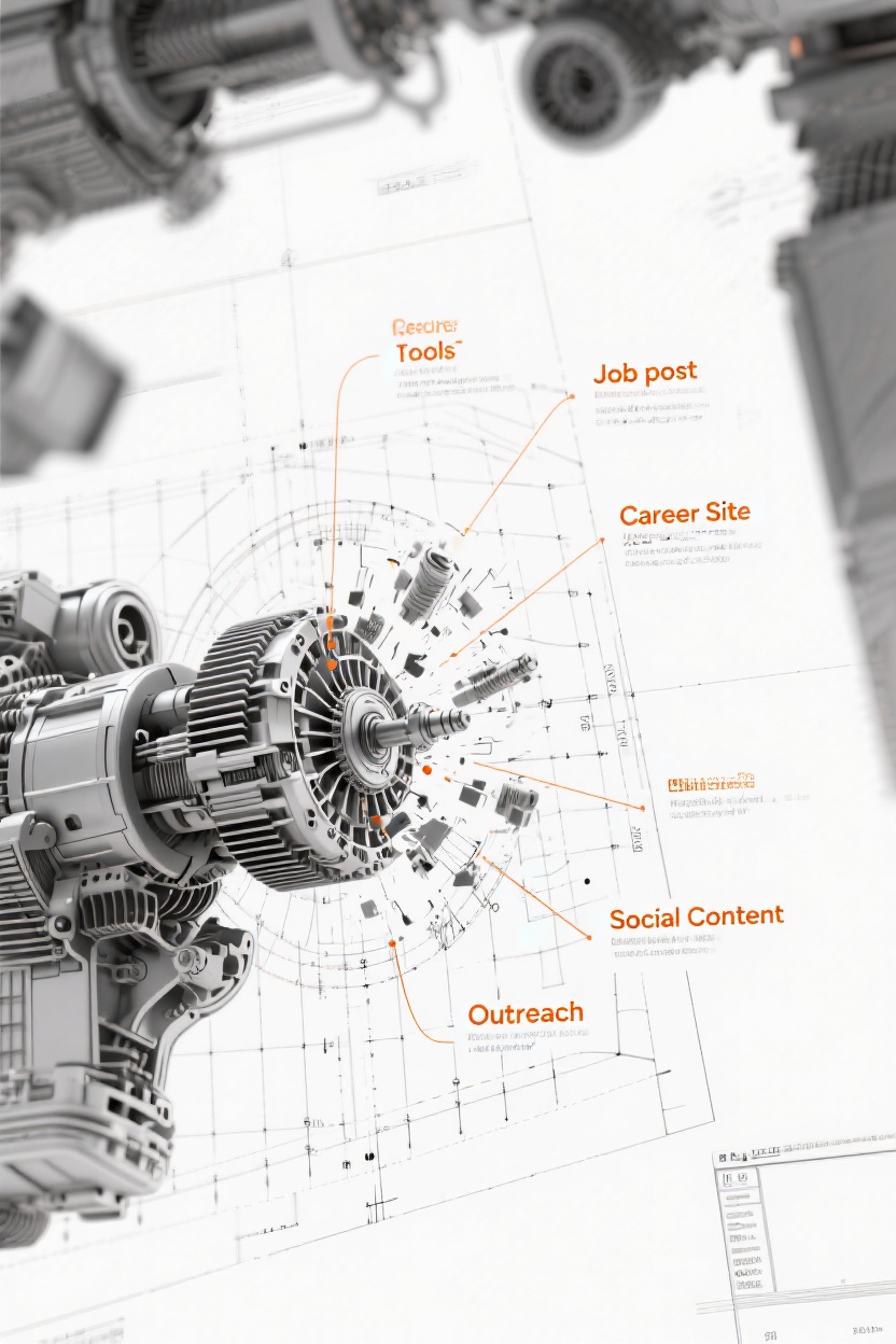 Diagram of talent strategy as engine