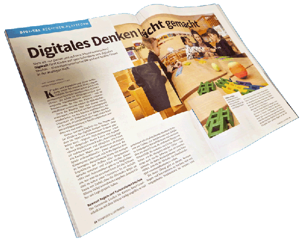 Aufgeschlagene Seite Schweizer Illustrierte