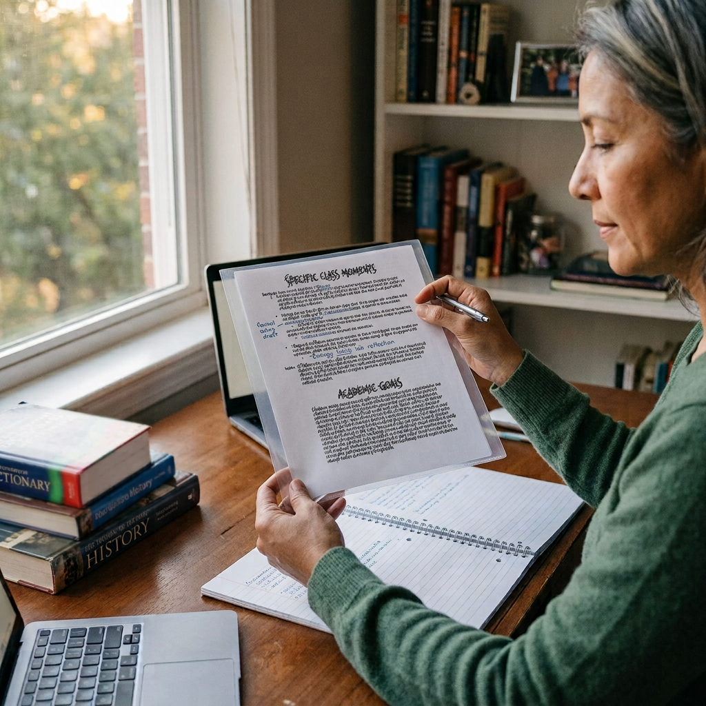 Students should ask for letters of recommendation in the spring of junior year, ideally from two teachers in core academic subjects. Seniors who have not asked should do so during the first week of school. Ask in person if the teacher can write a strong letter, then provide a brag sheet, course information, college deadlines, and academic interests. Strong letters use specific classroom examples to demonstrate growth, initiative, intellectual curiosity, and character.