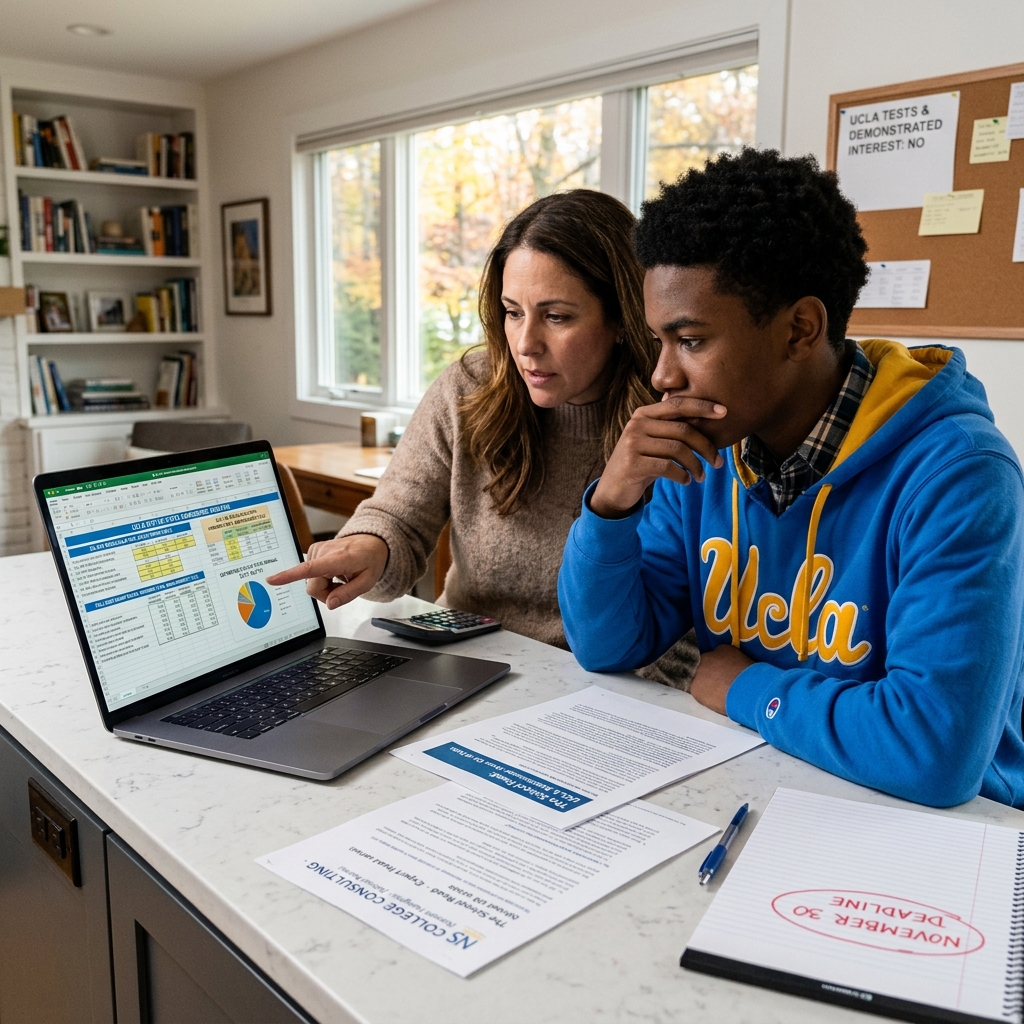 UCLA admissions for out-of-state students are highly competitive, but recent data do not show domestic nonresidents being admitted at a lower rate than California residents. For Fall 2025, UCLA admitted about 11.2% of domestic nonresident applicants compared with 9.6% of California residents, although UC prioritizes California residents and limits nonresident enrollment. UCLA is test-free and does not consider demonstrated interest, interviews, or recommendation letters in its standard first-year review. Out-of-state applicants should pay particular attention to UC’s GPA recalculation rules, since school-designated honors courses do not receive extra GPA points for nonresidents unless they are AP or IB courses. Major choice also matters differently by UCLA school: The UCLA College does not admit by major, while Engineering, Nursing, Music, Arts and Architecture, and Theater, Film and Television have separate selection processes. Families should also consider UCLA’s estimated $84,770 annual nonresident cost and limited grant assistance toward nonresident tuition.