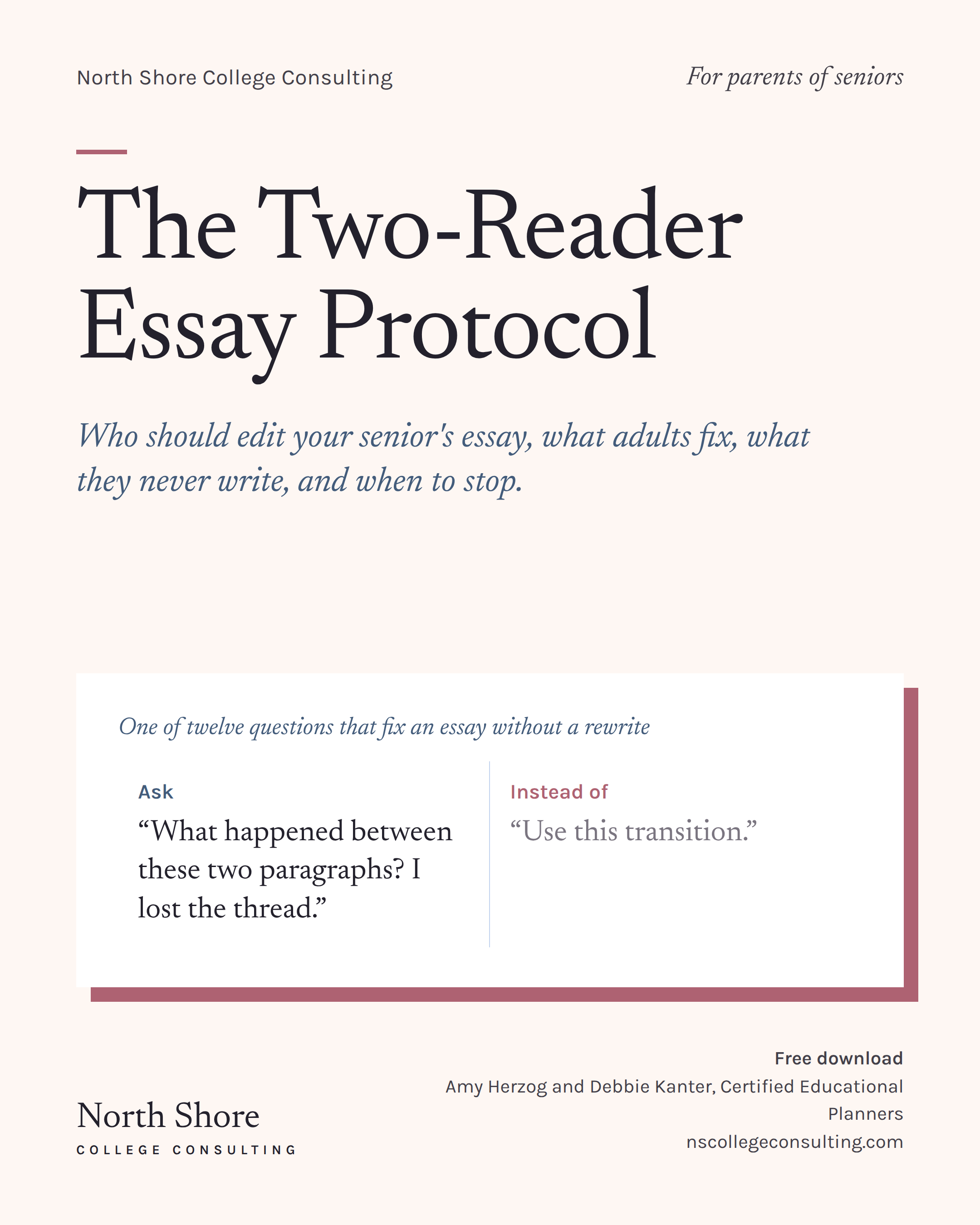 Who Should Edit a College Essay? Fewer Adults Than You Think.