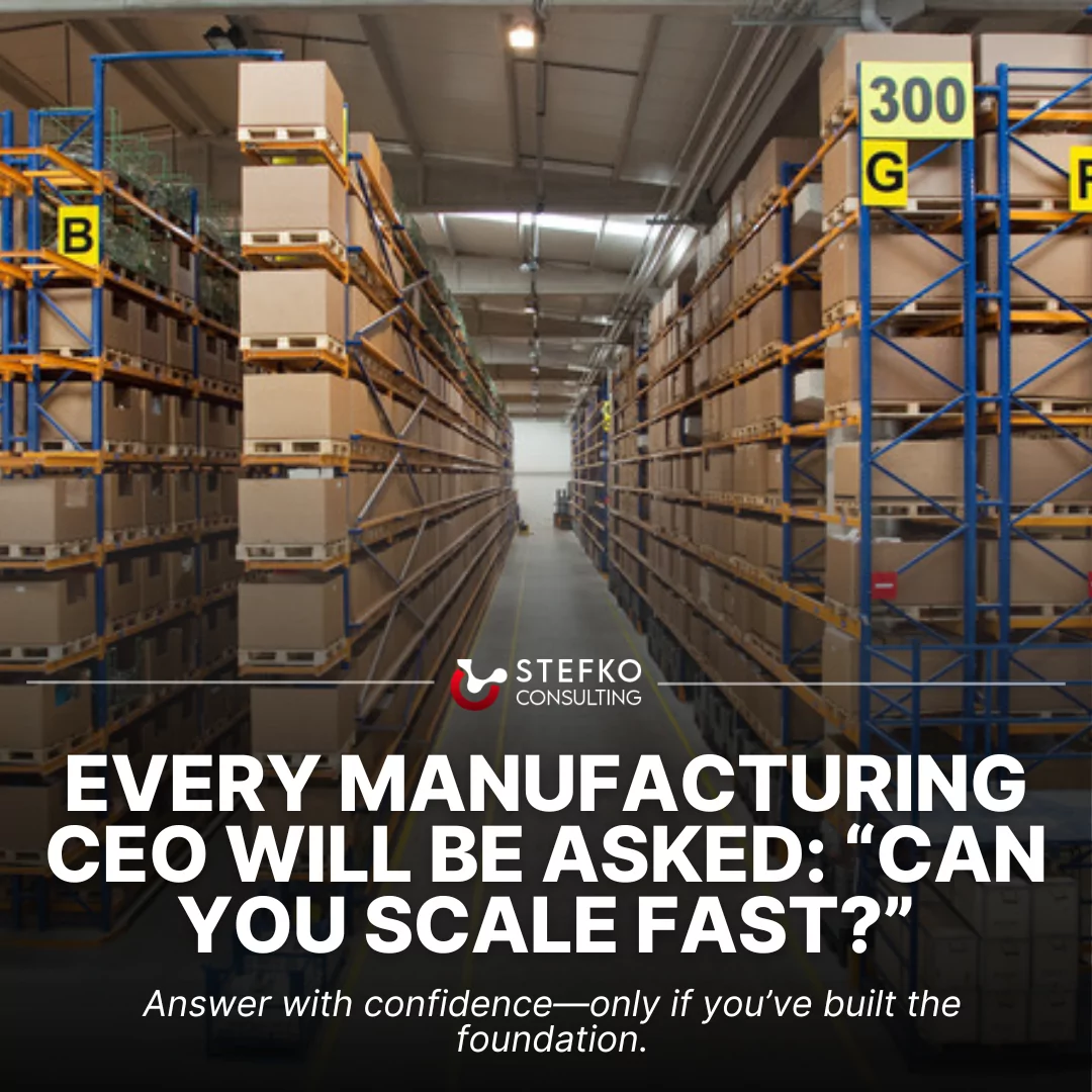 Every Manufacturing CEO Will Be Asked: “Can You Scale Fast?”