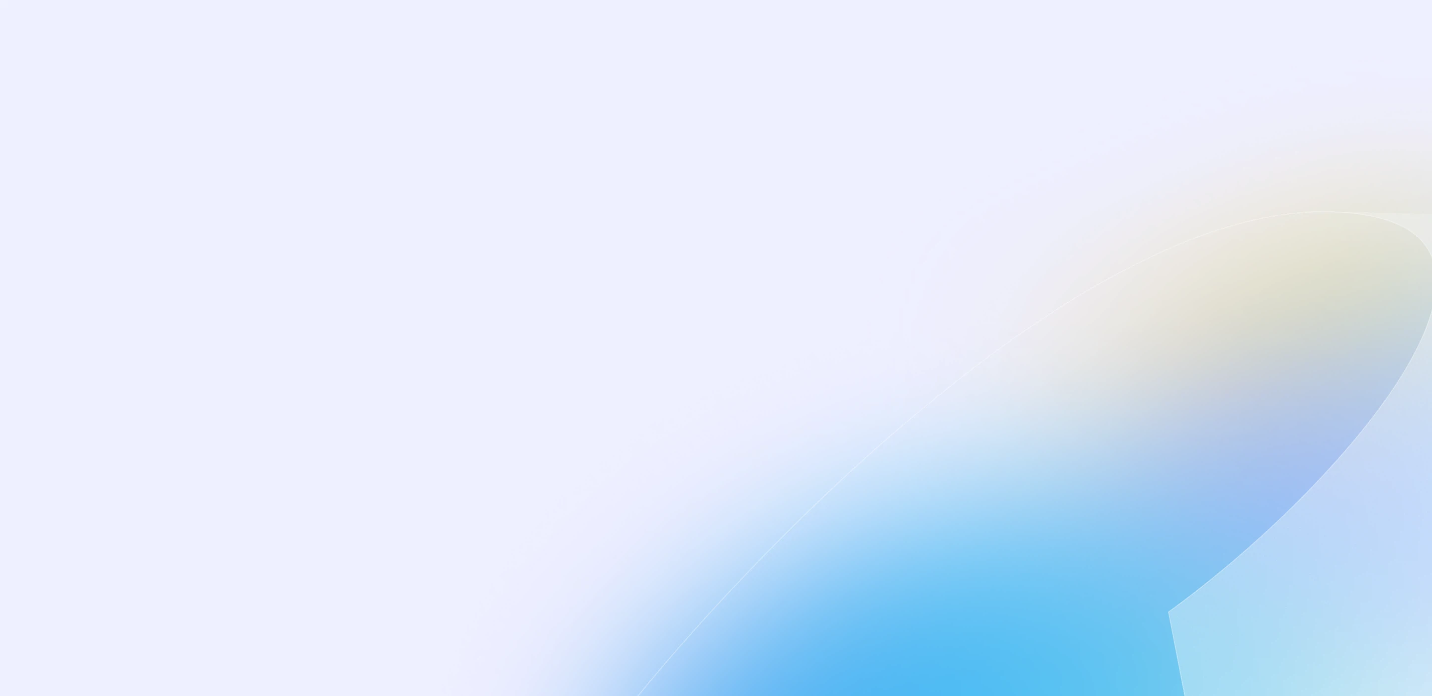 Abstract smooth gradient with light blue and beige curved shapes on a pale background.