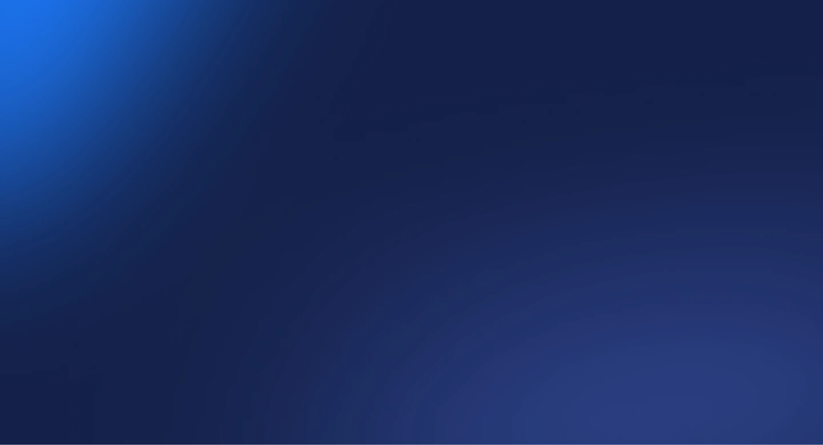 Abstract gradient background transitioning from dark blue to bright blue in top left corner.