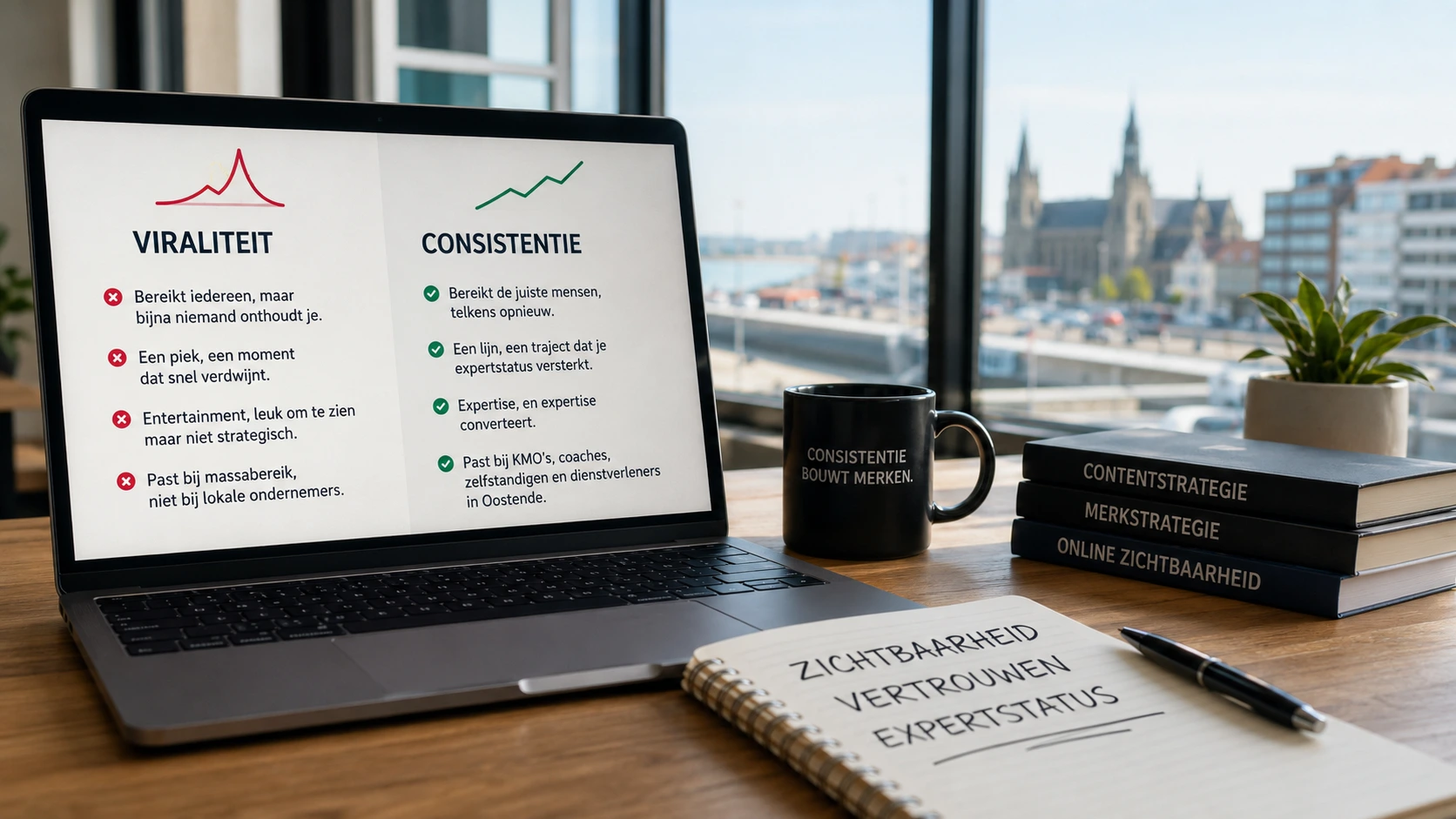 Waarom viraliteit je merk niet bouwt — maar consistentie wel
