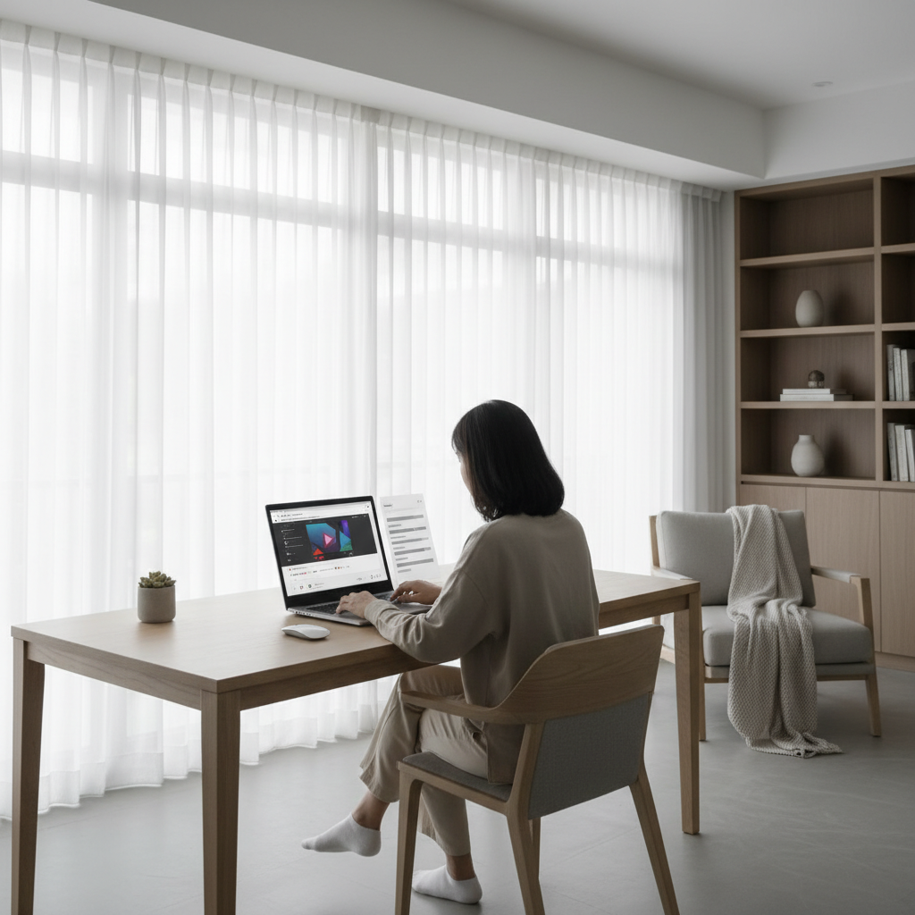 Person using a browser with a youtube summary extension panel beside a video player on a laptop screen