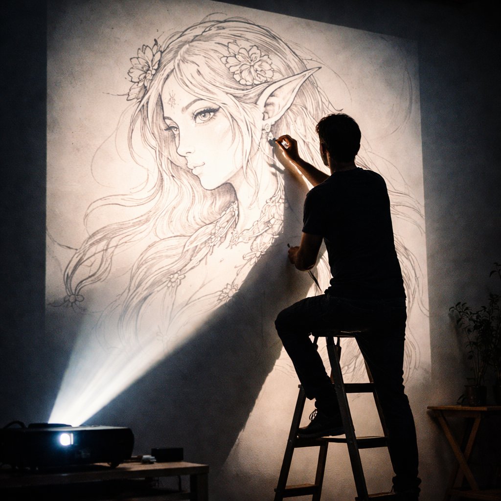 Projector-Based Drawing